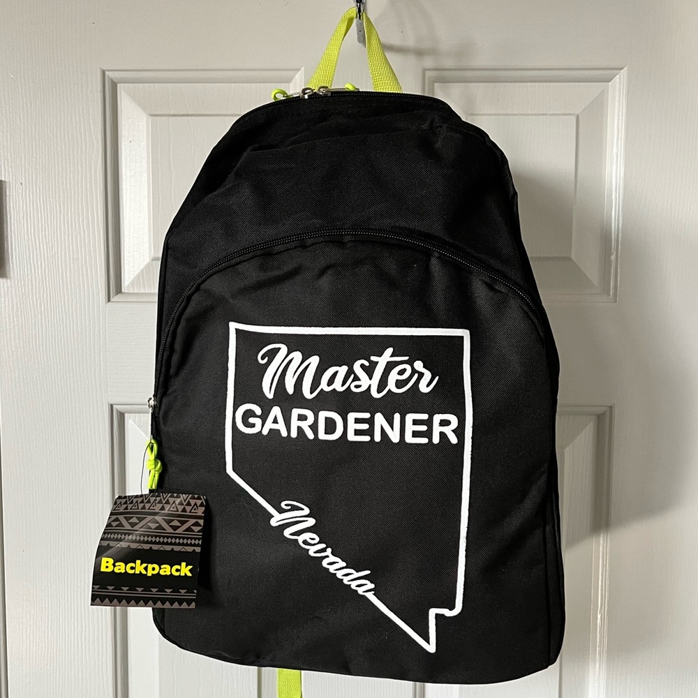 Nevada Master Gardener Backpack Unisex NWT